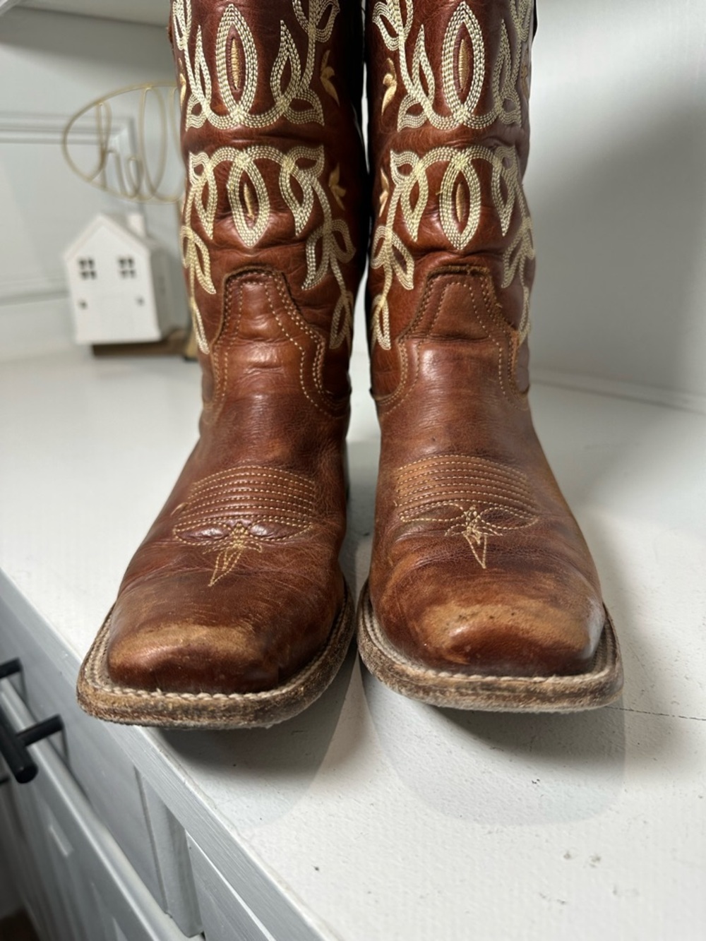 Circle G Corral Boots Womens 9.5M Brown Embroidered Western Cowgirl Classic - Picture 4 of 10